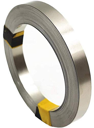 GOONSDS Hojas de láminas de Placa Fina de Acero Inoxidable para Bricolaje Materiales de Laboratorio a Mano y universitarios, Grosor 0.1mm, Longitud 3000mm,Width 10MM