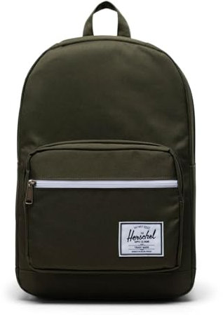 Herschel Supply Co. Pop Quiz Offset Rucksack, Efeugrün/Chicorée-Kaffee, Classic 22L, Pop Quiz Rucksack