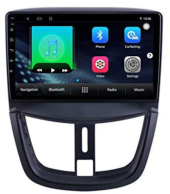 XISEDO 9 Zoll Android 10.0 Autoradio In-Dash Car Radio RAM 2G ROM 32G Auto Navigation Car Radio für Peugeot 207 207CC 2007-2013 Unterstützt Lenkradkontrolle, WiFi, Bluetooth