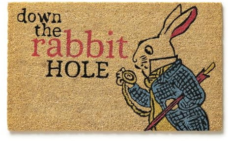 Entryways Victoria and Albert Museum Down The Rabbit Hole Coir Doormat