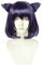 Rwby Blake Belladonna Cosplay Perücken Lila kurze Hochtemperatur-Faser-Kunsthaarperücke mit Katzenohr + Perückenkappe Perücken