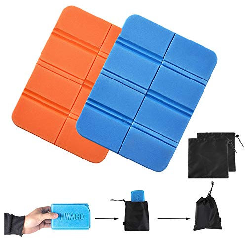 2PCS Folding Foam Sit Mat Thermally Insulated Folding Seat Pad Moisture-Proof Folding Seat Mat XPE Portable Waterproof Mat for Outdoor Camping Park Picnic Hiking Playground