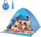 YINGJEE Pop-up-Strandzelt, Faltbar und Tragbar Mit Sonnenschutz, Anti-UV-Lichtschutzfaktor 50, Für 2-4 Personen, Familie, Babys, Kinder, Camping
