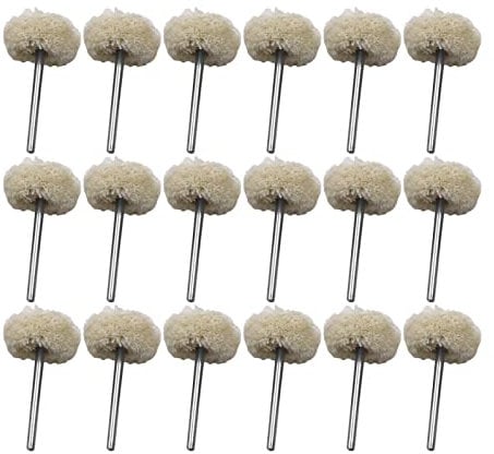 30 Pcs Soft Fine Shank Buff Wheels Buffing Balls Rotary Tool Accessories for Jewelry Metal Glass Polishing Bit