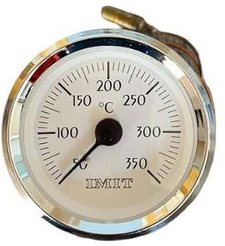 Termómetro con bulbo y capilar de 1 metro desde 50ºC a 350ºC