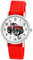 Pacific Time Kinder Armbanduhr Jungen Traktor für Kinder rot Trecker Kinderuhr Auto Car Textilarmband Leuchtzeiger Analog Quarz 87674