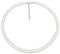 LIHELEI Perlenkette, 6mm Pearl Necklace, Silber Imitation Perle Halskette Damen, Pearl Orb Choker, Perlenkette für Herren, Hochzeit Braut Schmuck Accessoires -38cm Länge
