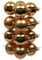 16 x Weihnachtskugeln Zum Hängen Ø 80 mm - Christbaumkugeln Aus Glas - Baumschmuck - Baumhänger - Weihnachtsbaumkugeln Gold (Glanz+Matt Gemischt)
