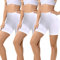 FALARY Unterhose Damen Hose Unter Kleid Rock Anti Scheuern Kurze Leggings Sommer Radlerhose,Yoga, Party,Täglich Tragen Weiß M 3er Pack