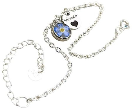 Dezentes Gravur Armband Vergissmeinnicht Schmuck Gedankenwunder Manufaktur