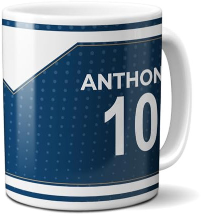 Mug club de football personnalisable avec prénom et numéro · Cadeau fan de foot · Le Havre