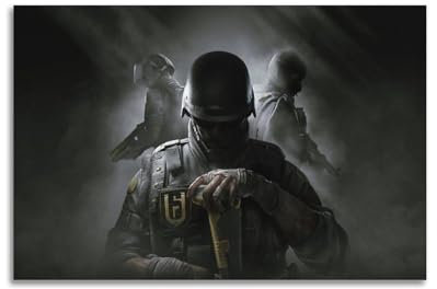 Rainbow Six Siege Spiel-Poster, dekoratives Gemälde, Leinwand-Wandposter und Kunstdruck, modernes Familienschlafzimmer-Dekor-Poster, 20 x 30 cm