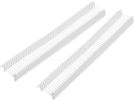 QUARKZMAN 10000 Stück Standard Tagging Befestigungen, 10 mm Kunststoffregulär, Standard Etikettierpistolen-Preisetiketten für Kleidungspreis-Etikettierung, Weiß