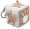 Jollein 119-001-68029 Stoff Activity Fühlwürfel - Deepsea beige/Olive