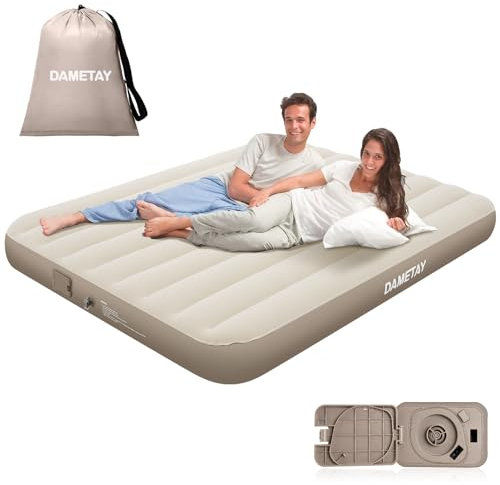 Dametay Luftmatratze Selbstaufblasend 2 Personen, Selbstaufblasende Luftbett mit integrierter Pump Schlafen Luftmatratzen Bett aufblasbare Matratze Doppel mit elektrischer Pumpe Bed air Mattress