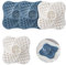 HEOUCH 4 Pieza Atrapa Pelos Ducha, Recoge Pelos Ducha de Silicona, Cuadrada Rejilla Desague Ducha, No Deformable, Reutilizable, para Duchas, Inodoros, Cocinas Atrapa Pelo y Suciedad