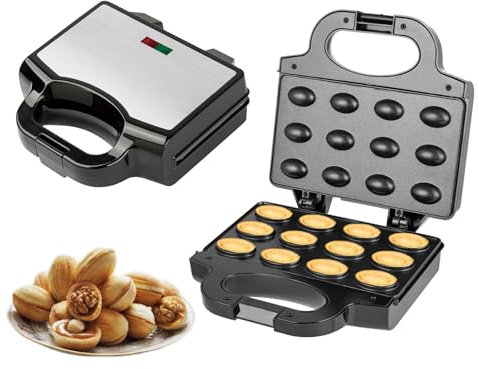 Nuss-Backmaschine,Nuss-Waffelbrotmaschine | Elektrische Backmaschine für Kuchen und Kekse,Backwerkzeug mit rutschfesten Füßen für Mittagessen, Abendessen, Fast Food und Frühstück