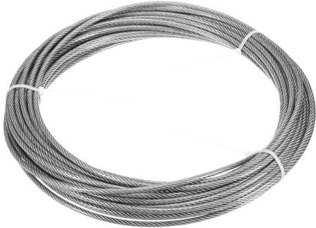 sourcing map 5/32(4mm) 304 Stainless Steel Cable Wire Rope 7 x 7 Strands Core 50ft (15m) PVC Coated Aircraft Wire for Construction Outdoors Marine Rigging Decking Railings