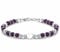 CASSIECA Boho Armband Damen Natürliches Steine Armbänder für Frauen 316L Edelstahl Herz Armband Einstellbare Amethyst Armband Weihnachten Geburtstag Geschenke Frauen Schmuck mit Geschenk-Box