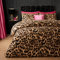 OHS Leopard Print Bedding, Double Duvet Cover Set Super Soft Cosy Comfy Fabric Luxurious Design Modern Double Duvet Set with 2 Matching Pillowcases, Natural