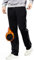 ZOXOZ Pantaloni Tuta Uomo Felpata Pile Fleece Cotone in Pile Lunghi Elastico Vita Jogger Comodi Termici Foderato Sportivi Gamba Larga Pantaloni con Coulisse e Tasche Fitness Nero L