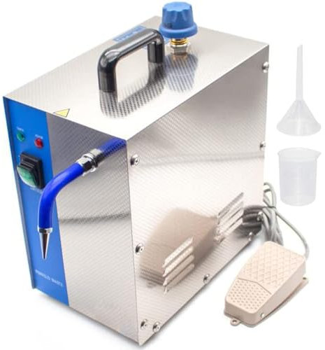 Limpiador A Vapor Para Joyas De 1300 W | MáQuina De Limpieza A Vapor Para Joyas De 2 Litros | Equipo De Lavadora De Limpieza A Vapor De Acero Inoxidable Para Limpiar Joyas De Plata Y Oro,Silver