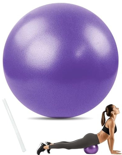 ZEXIJOW Kleiner Pilates Ball,25 cm Explosionsgeschützter und rutschfester Fitball Fitness Softball,Soft Fit Ball Bälle Ausrüstung für Yoga Gymnastik Rhythmische Physiotherapie Schwangerschaft Girl