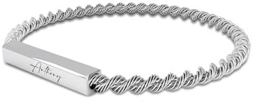 Meinearmbänder Personalisierte Partnerarmbänder – Edelstahlarmband mit Namensgravur für Ihn & Elegantes Armband mit Diamant-Detail für Sie – Passendes Schmuckgeschenk für Paare oder Freunde (Männer)