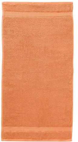 G BETTWARENSHOP Frottierserie Essential – Hochwertige Handtücher aus 100% Baumwolle – Saugstark, Weich & Pflegeleicht Handtuch 50x100 cm, pfirsich