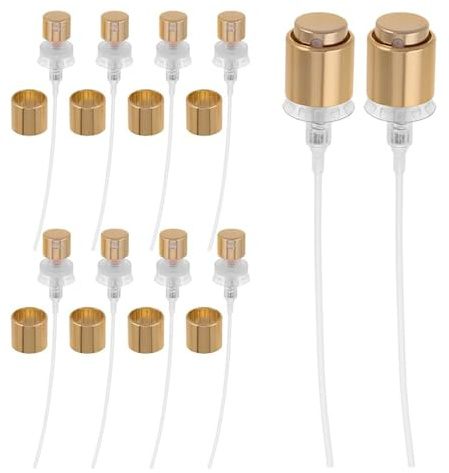 10 boquillas de pulverización para botellas de perfume, atomizador de perfume, mini boquilla de pulverización, compatible con la mayoría de botellas de perfume, ideal para creaciones de fragancias y