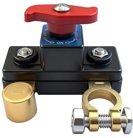 12V Car Battery Disconnect Switch Copper Power Cut-Off Isolator