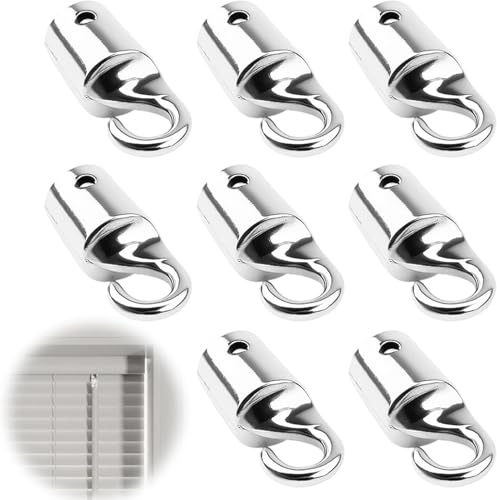 Zheigaoxea 8 Pcs Blind Wand Hook, Vertical Blinds Replacement Parts Bundle for Smooth Tilt, Rotate Operation in Home Office and Rental Properties, Blind Wand Hook for Easy Repair（8pcs）