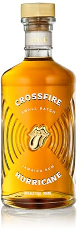 Crossfire Hurricane Gold Rum 70cl – The Rolling Stones Jamaican Rum, Small-Batch Blend from 4 Distilleries, Zero Added Sugar, Aged Mixing Rum, Gift Boxed, 40% ABV