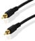 BestPlug 20 Meter Audio Koaxial digital Kabel, Cinch Stecker auf Chinch Stecker vergoldet, geeignet für 2.1 und 5.1 Dolby Surround, Schwarz (verbesserte Ausführung v1.22)