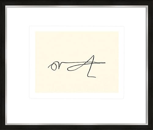 artissimo, hochwertiger Kunstdruck gerahmt, 63x53cm, AG4120, Pablo Picasso: Der Grashüpfer/Le sauterelle/Grasshopper, Poster mit Rahmen, gerahmtes Bild, Siebdruck, Wandbild, Wanddekoration