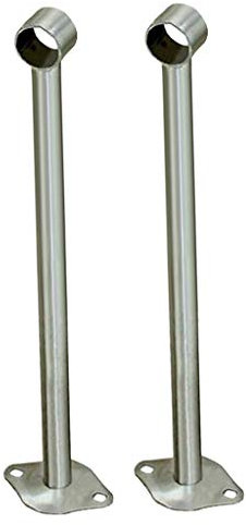 LOVIVER 2pcs Stangenhalter Deckenhalter Deckenhalterung für Kleiderstange Vorhangstange Gardinenstangen, 400 mm