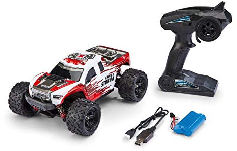 Revell X-Treme Cross Storm RC Monstertruck I Extremes Offroad-Erlebnis Dank robustem Chassis & 4WD I Mit Überrollkäfig I 50 km/h Top-Speed Dank leistungsstarkem Elektromotor I Ideal ab 14 Jahren