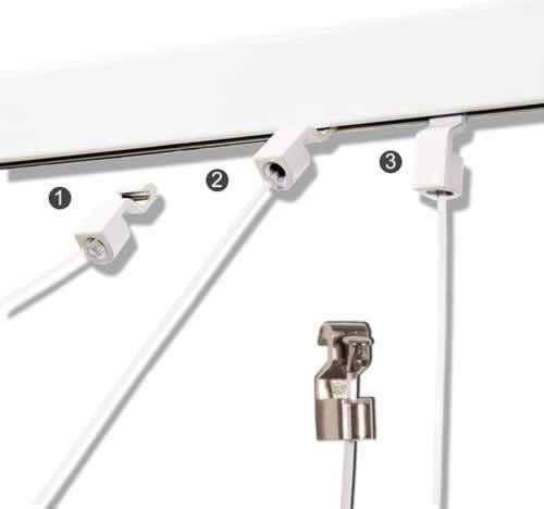 SOFT-RAIL® 10 St. Snake-Gleiter, Weiß beschichtet