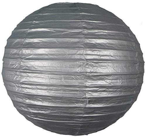 5 x Silber lampion 25 cm