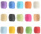 15 Stück Papierbandrollen 20 m 15 Farben Raffia Buntes Papiergarn für Kunsthandwerk Raffia Papierband für Geschenkbox Box Verpackung