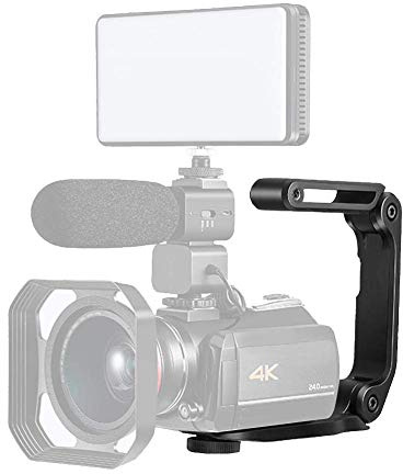 Kamera-U-Griff-Halter, faltbarer Videofilm-Kameragriff Handstabilisatorhalter-Griff mit 1/4 Gewindenut und unterem Schutzpad für DSLR, digitale Videokamera