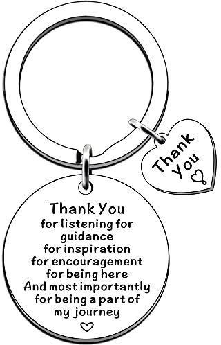 JMIMO Thank You Keyring for Women Coworker Leaving, Goodbye & Retirement Gifts for Teacher, Mentor, Boss, Friends & Colleagues