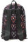 Desigual Faltbarer Rucksack mit Herzen / Schwarz