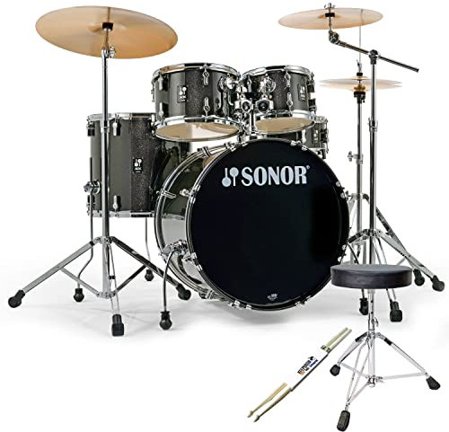 Sonor AQX Stage Set BMS Schlagzeug + keepdrum Zubehör