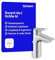Duravit No.1 Waschtischarmatur, Größe M (Auslauf Höhe 117 mm), Wasserhahn Bad mit Zugstangen-Ablaufgarnitur, Waschbecken Armaturen, Chrom