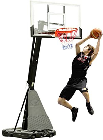 Basketballkörbe Kinder Tragbarer Basketballkorb Für Drinnen Und Draußen, Höhenverstellbares Dunk-Game-Target, PVC-Rückwand Und Gegengewichtsbasis (Size : 130X81CM/51X31.88IN)