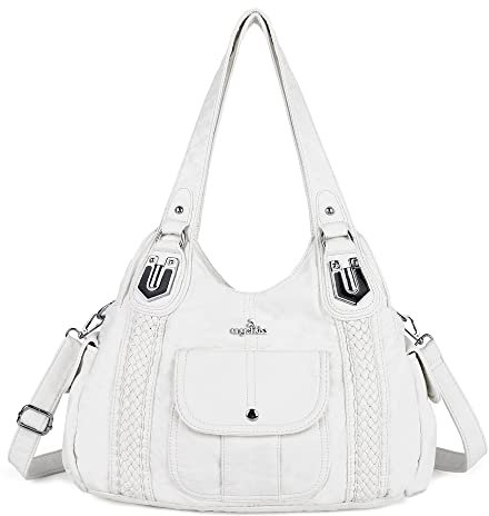 angel kiss Damenmode Handtaschenelo, Damen Tasche Schultertasche, weiches Leder Umhängetaschen,Einkaufstaschen Damen