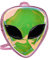 HAFNFUE Shoulder Bag Frauen Alien transparent Gelee Tasche Umhängetasche Rucksack Telefon Münztasche Gürteltasche Herren Bauchtasche Damen 80er Jahre
