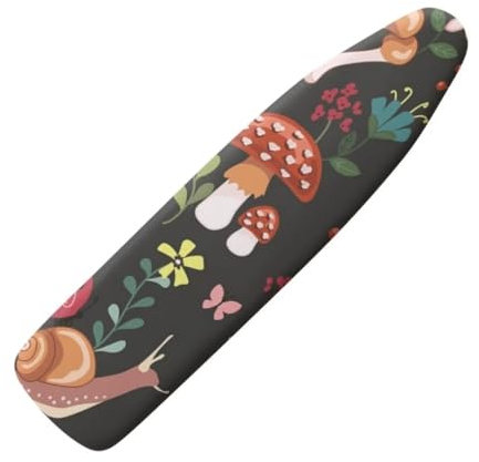 Jeiento Bügelbrettbezug mit Pilzschnecke, Ersatzbezüge für Bügelbrettbezüge, schützendes Netzgewebe, Polyester, Bügelbrettbezug, 38,1 x 137,2 cm