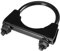Partuto 1pc 2.28 Universal Car U-Bolt Exhaust Clamp - Stainless Steel Black